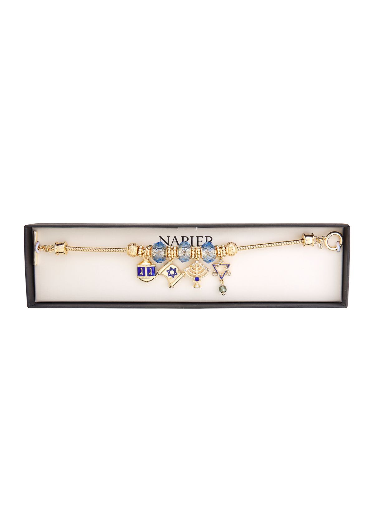 Gold Tone Hannukah Boxed Bracelet