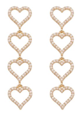 AREA STARS CHAIA HEART EARRINGS