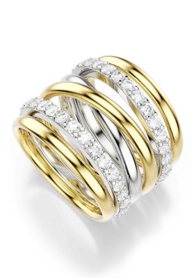 SWAROVSKI Hyperbola Crystal Mix Ring Set