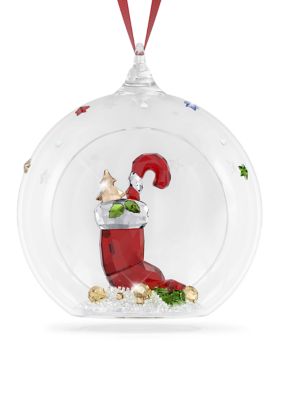 SWAROVSKI Holiday Cheers Stocking and Candy Ball Ornament