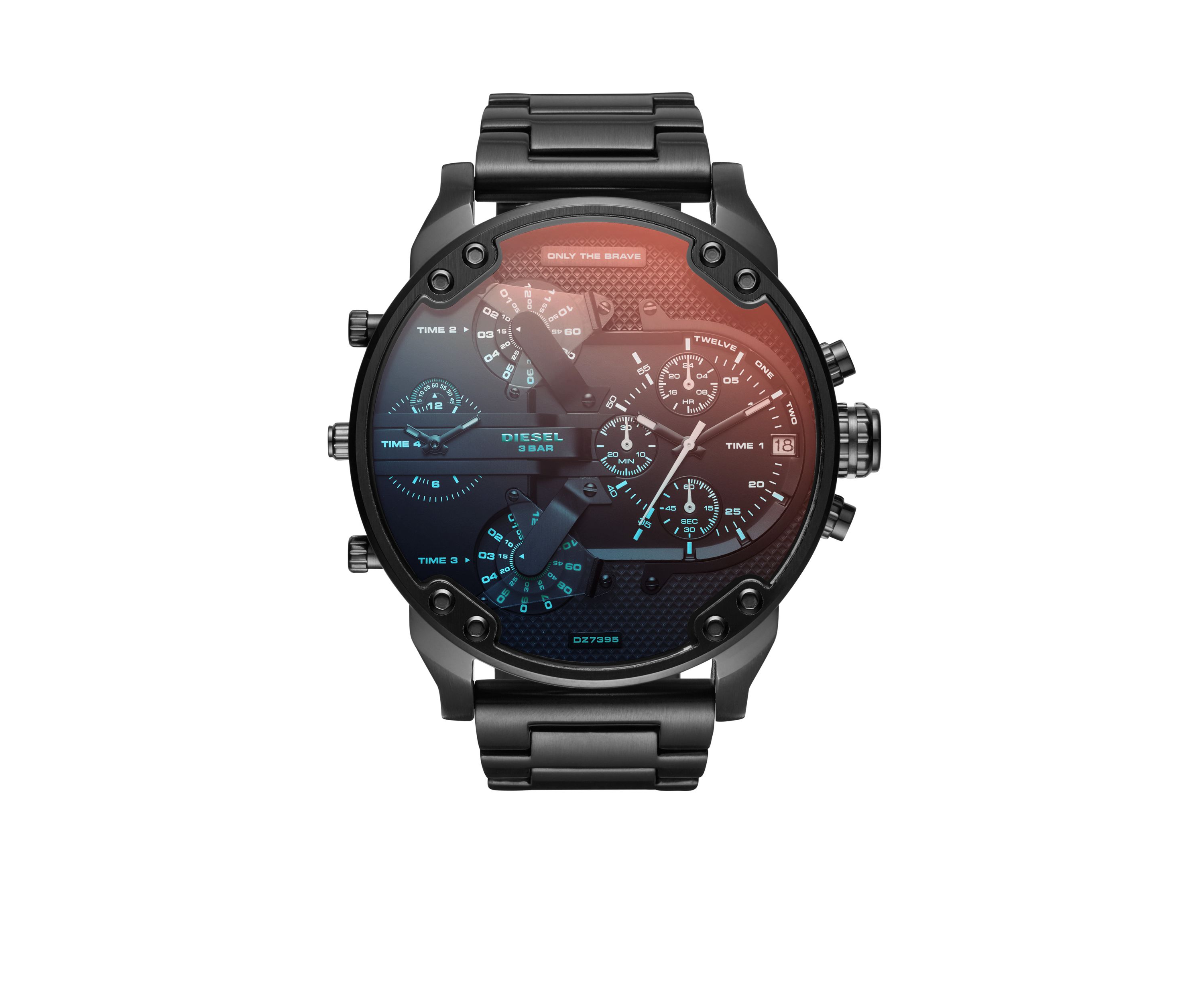 Diesel Mens Mr. Daddy 2.0 Chronograph Black Stainless Steel Watch