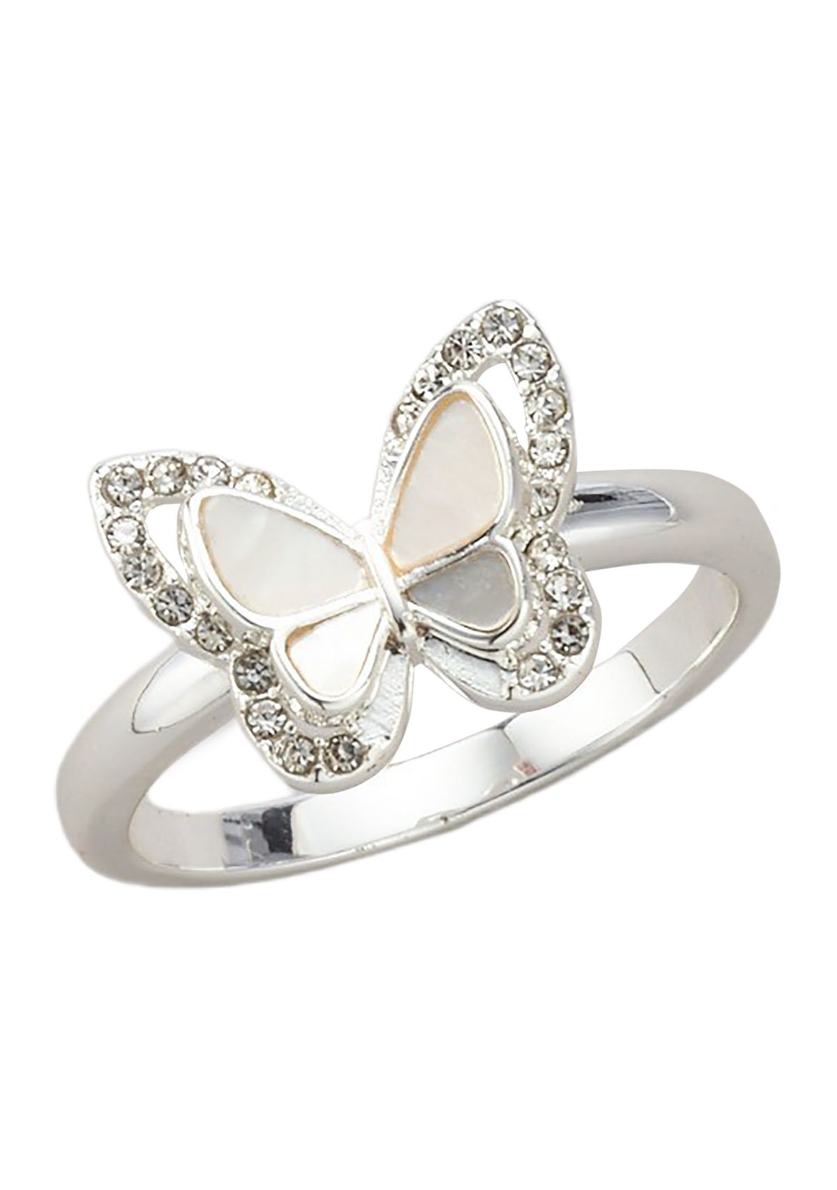 Genuine Crystal Butterfly Ring