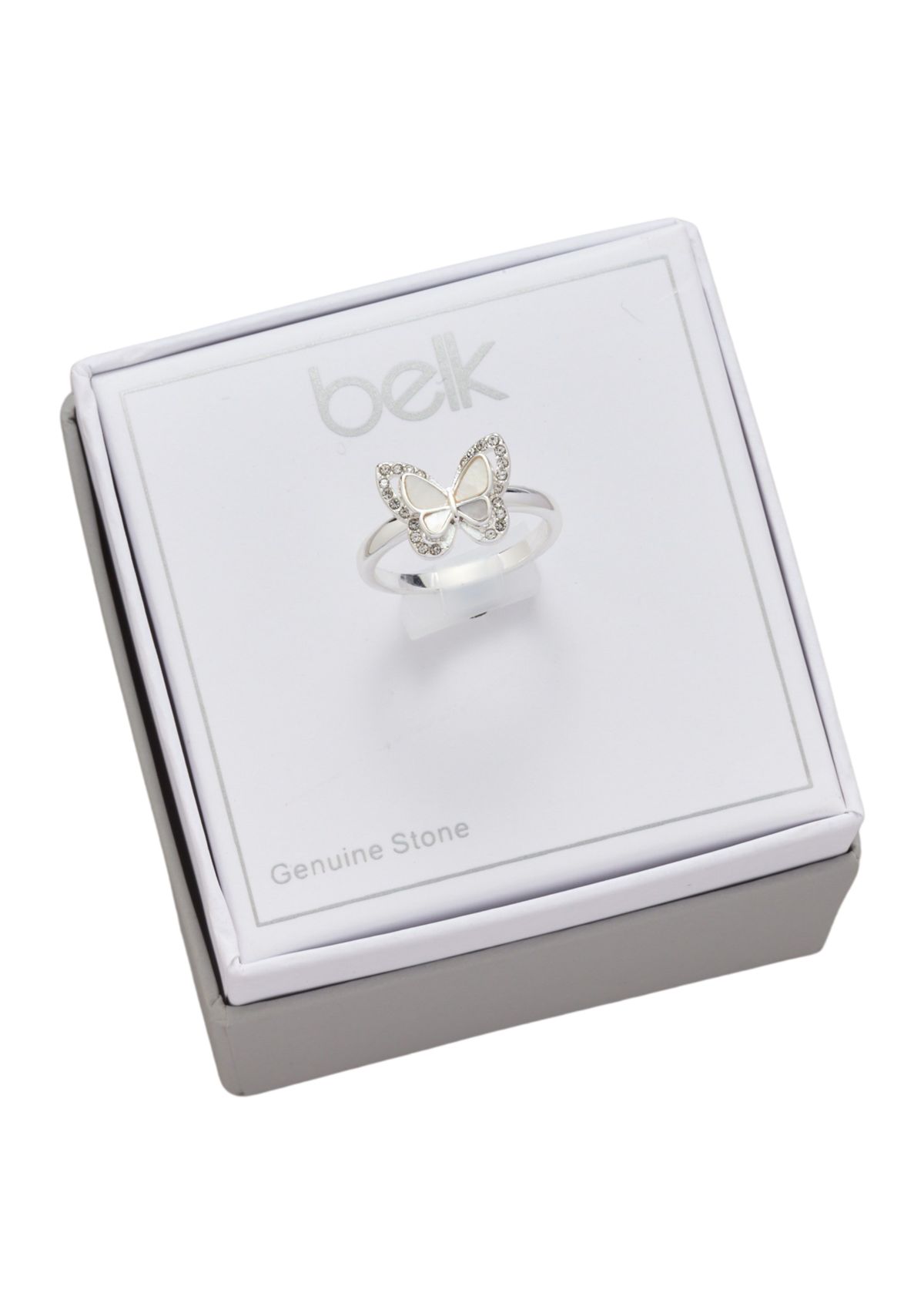 Genuine Crystal Butterfly Ring