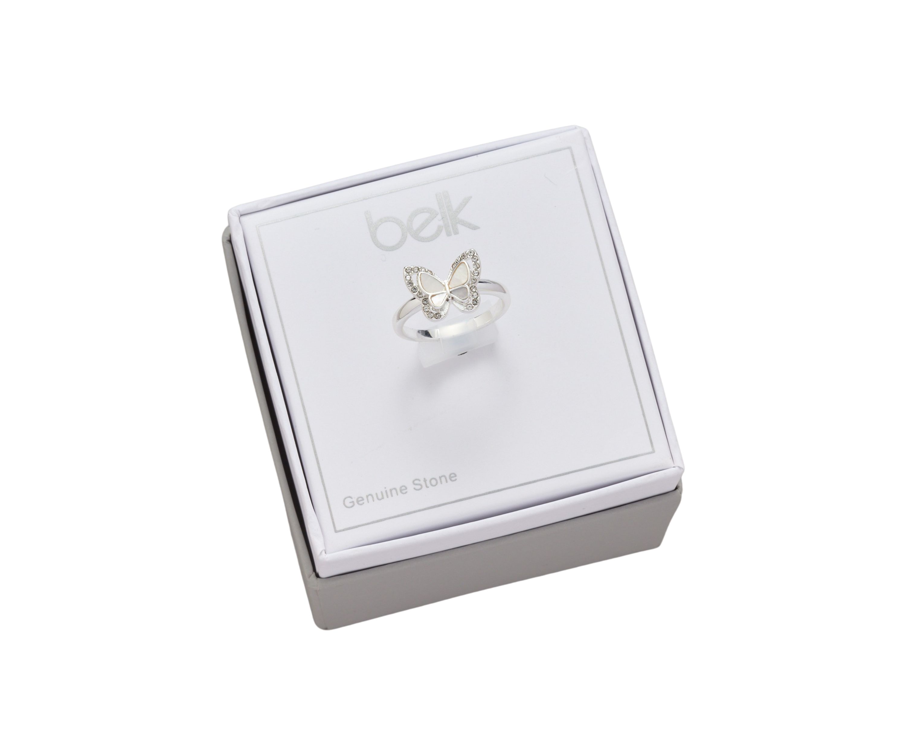 Genuine Crystal Butterfly Ring