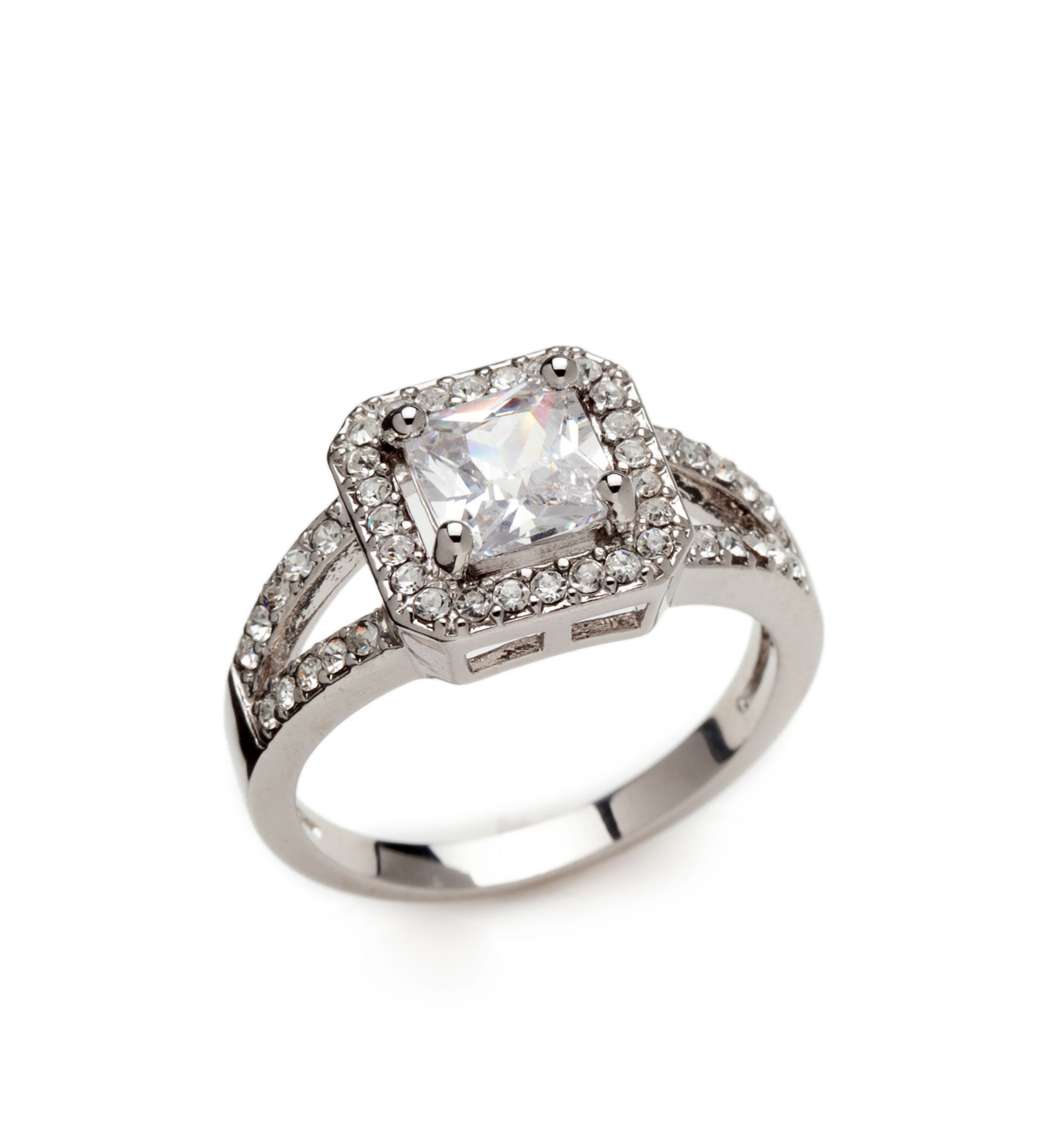 Silver Tone Wedding Ring