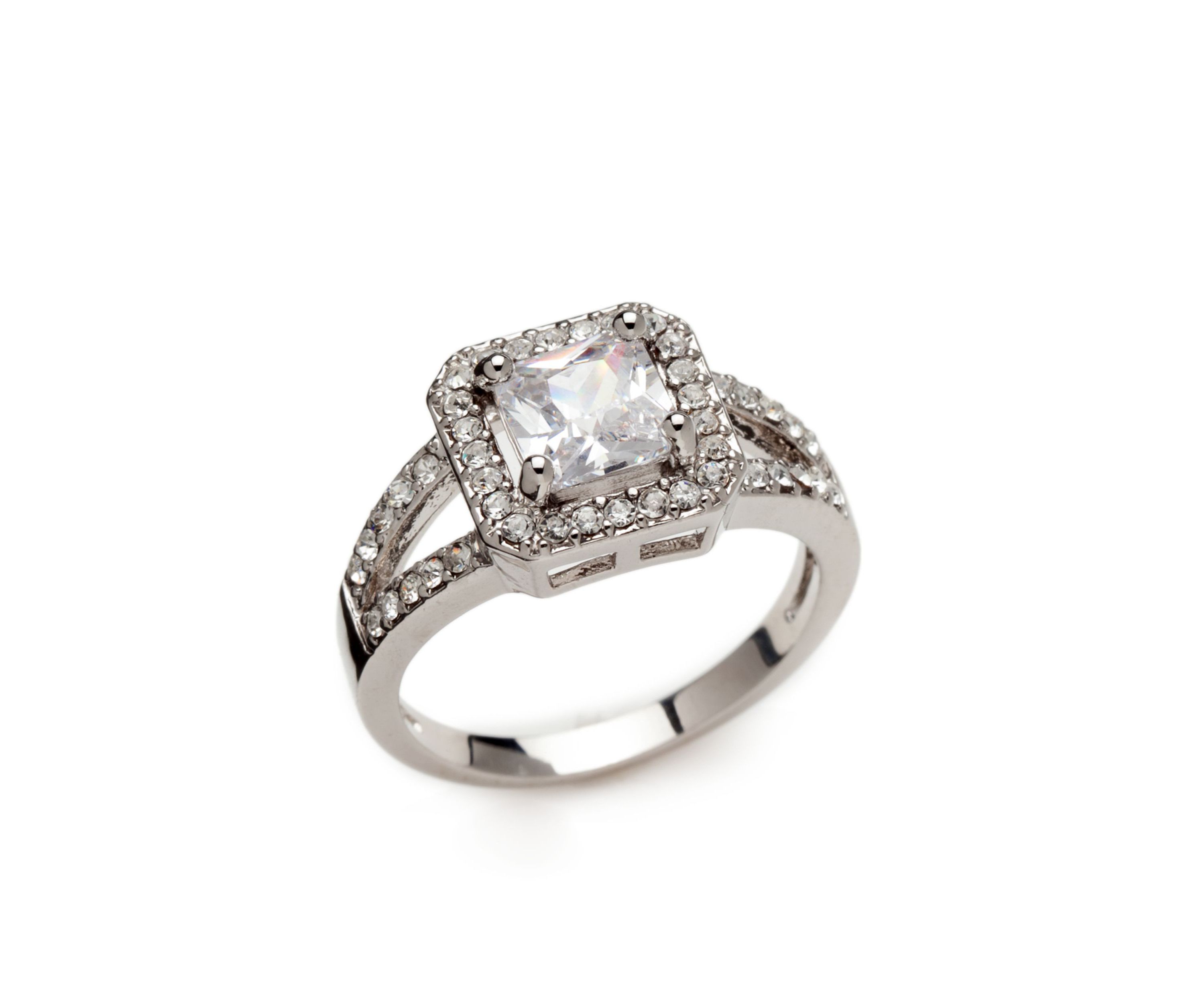 Silver Tone Wedding Ring