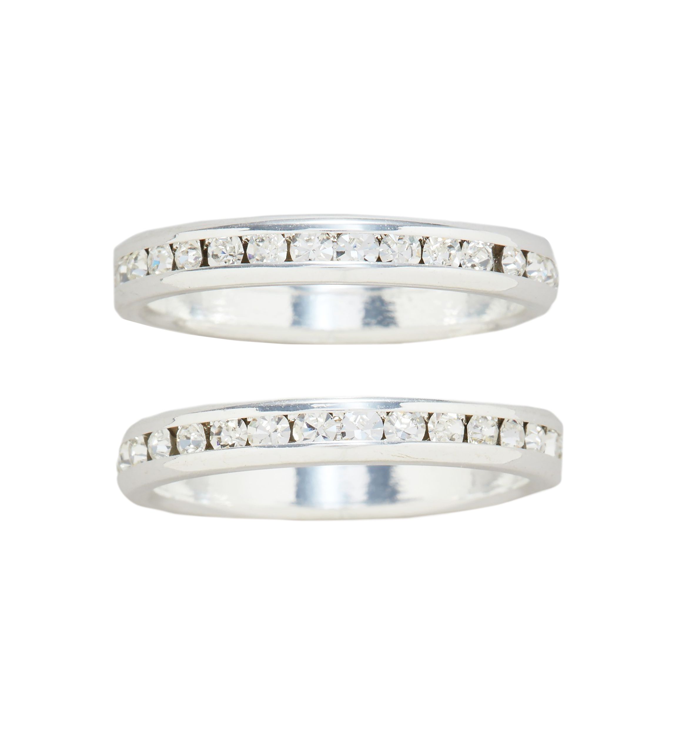 2-Piece Eternity Band Box Ring Set