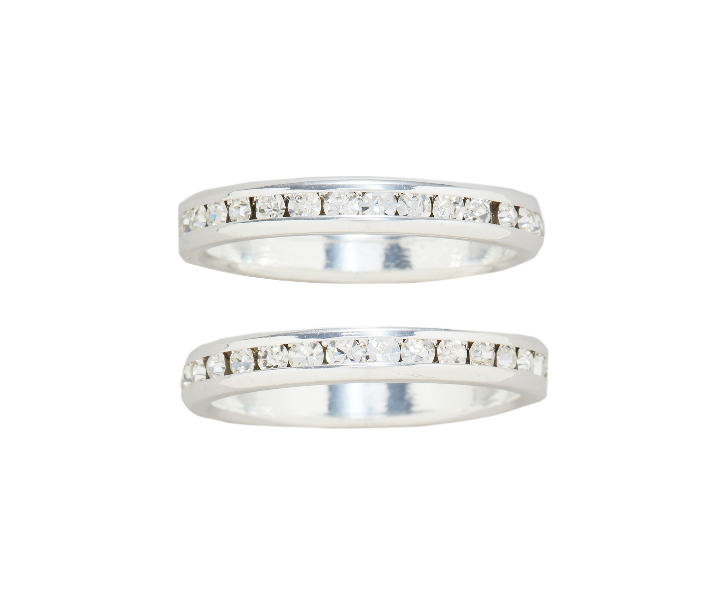 2-Piece Eternity Band Box Ring Set