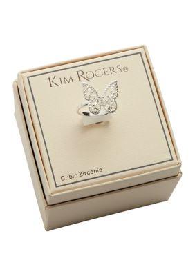 Lab Created Cubic Zirconia Butterfly Ring
