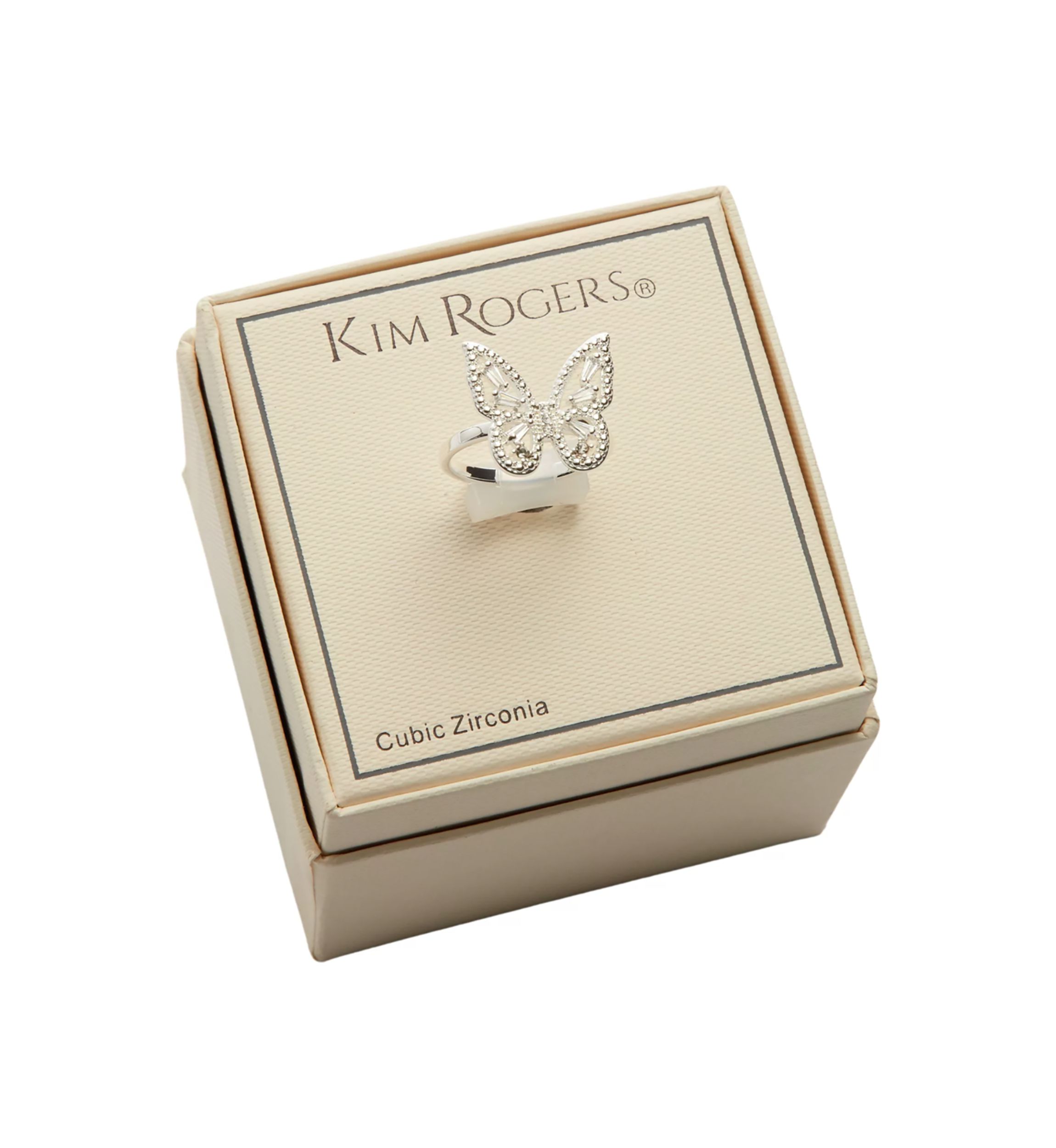 Lab Created Cubic Zirconia Butterfly Ring