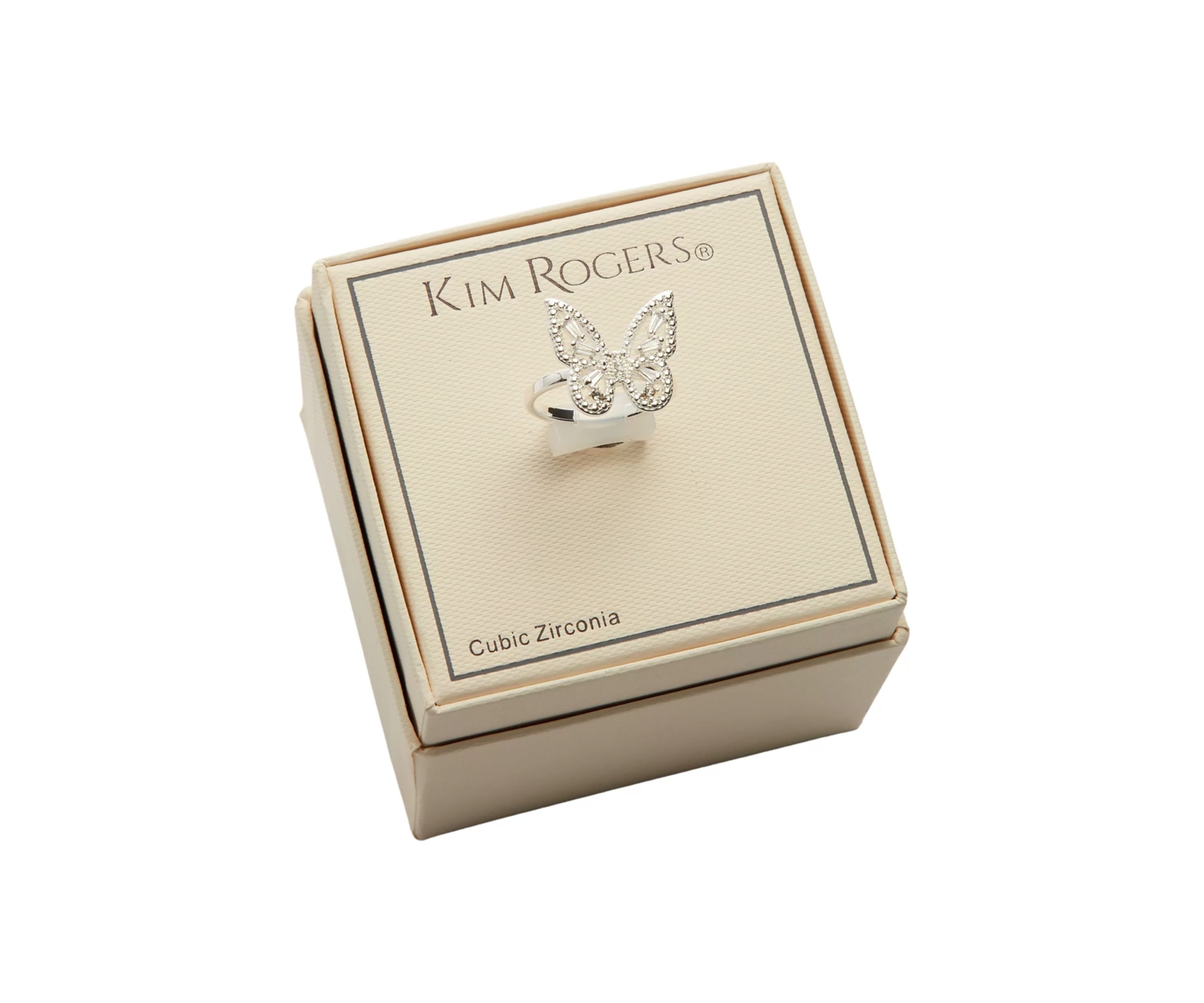 Lab Created Cubic Zirconia Butterfly Ring