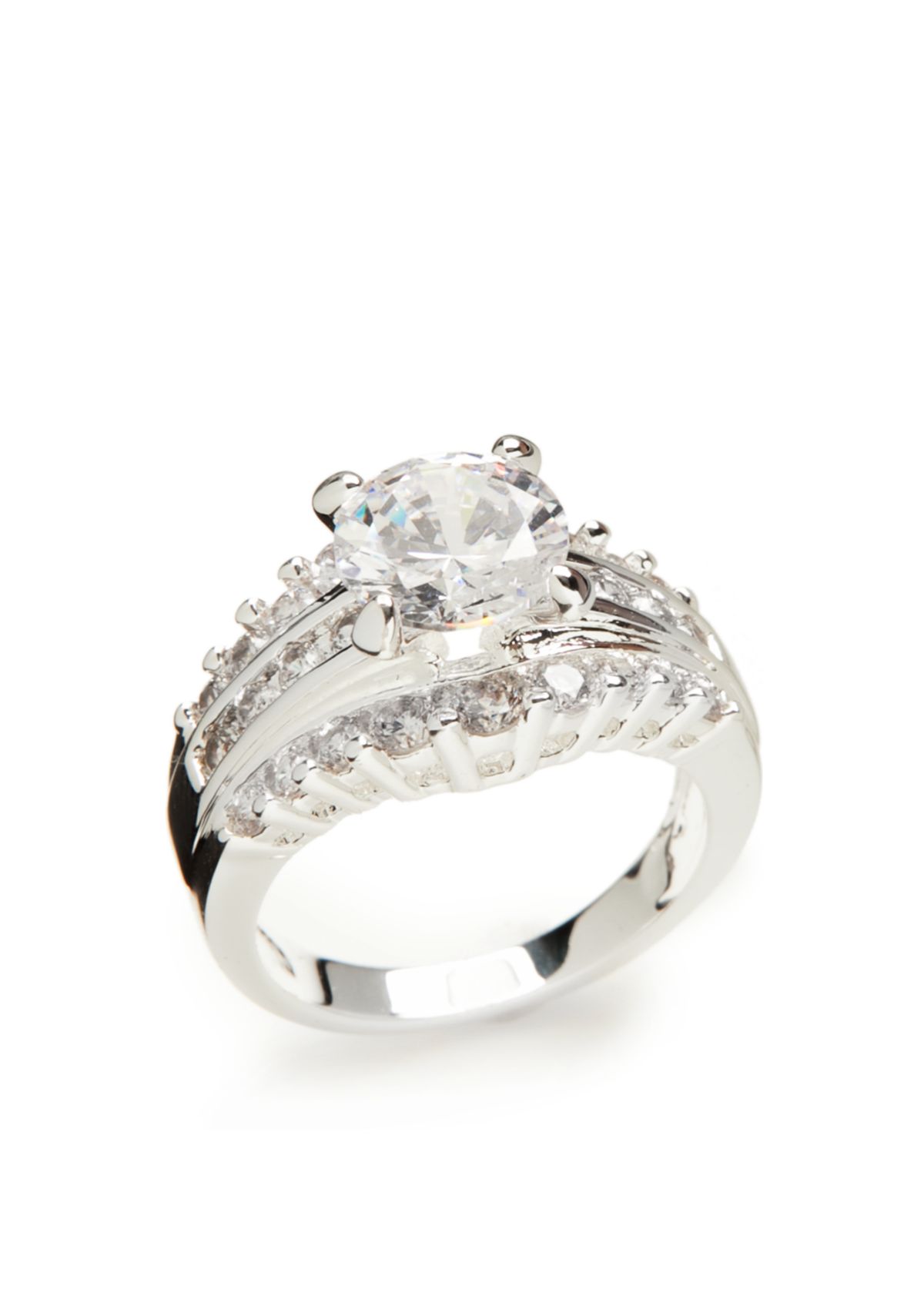 Silver Tone Wedding Ring