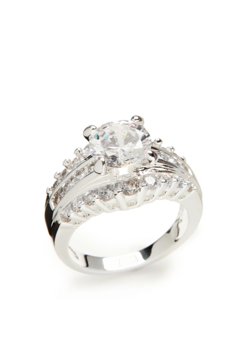 Silver Tone Wedding Ring