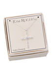 Boxed Cross Pendant Necklace 