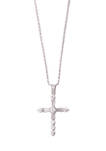 Boxed Cross Pendant Necklace 