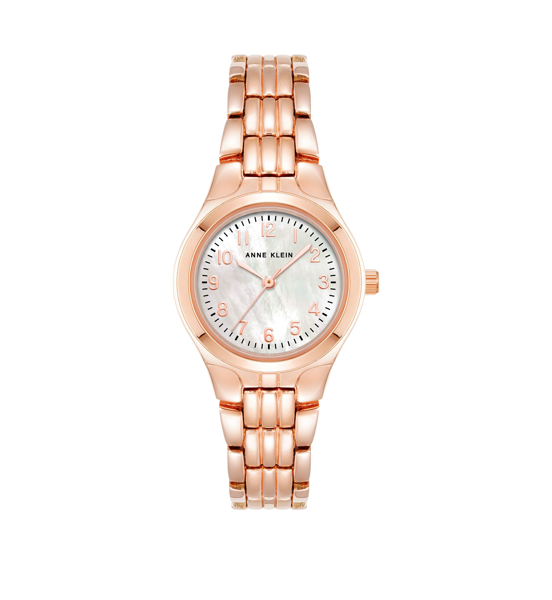 Rose Gold Tone Metal Link Bracelet Watch - 26 Millimeter