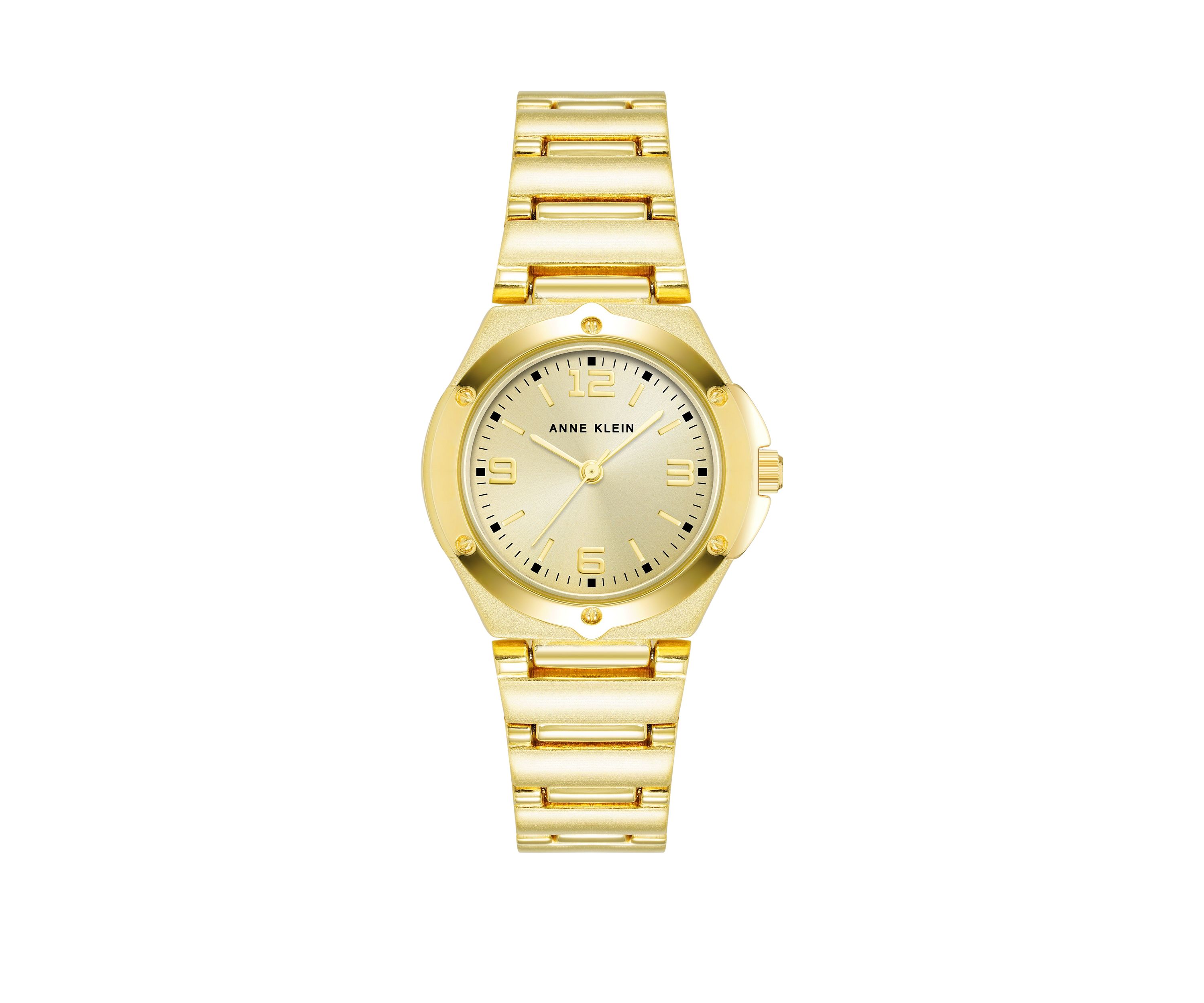 Womens Gold Tone Metal Link Bracelet Watch - 28 Millimeter