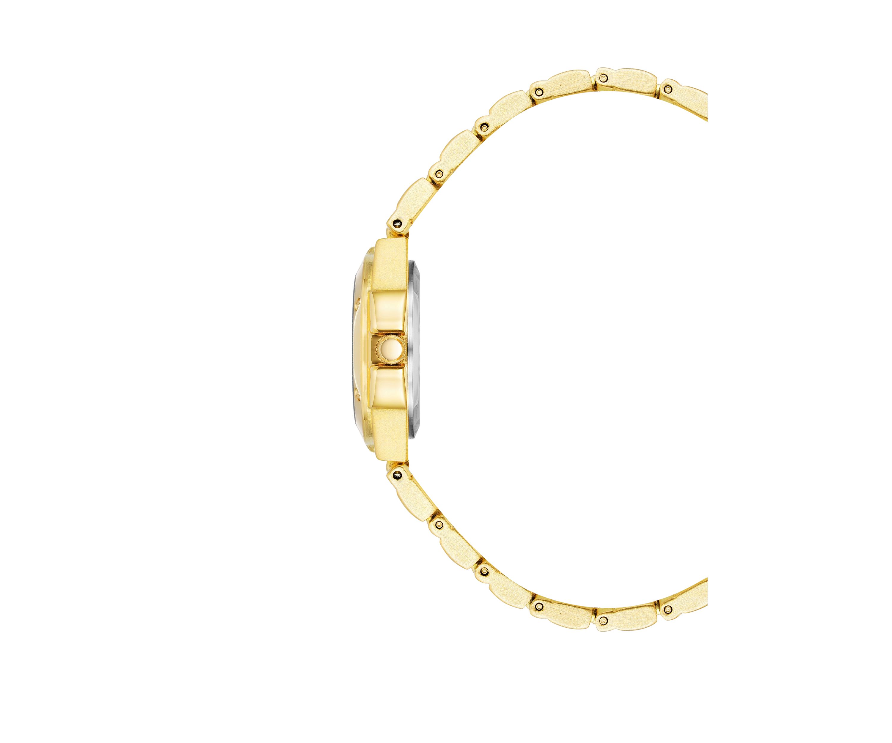 Womens Gold Tone Metal Link Bracelet Watch - 28 Millimeter