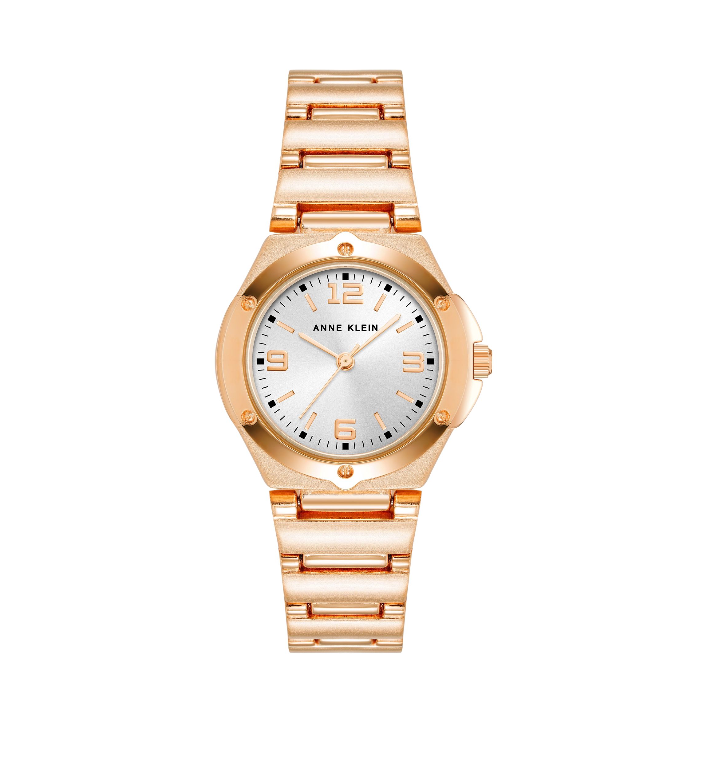 Womens Rose Gold Tone Metal Link Bracelet Watch - 28 Millimeter