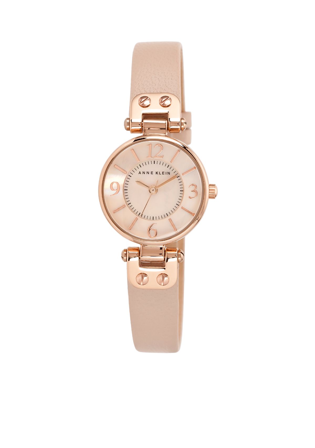 Womens Round Rose Gold-Tone Watch