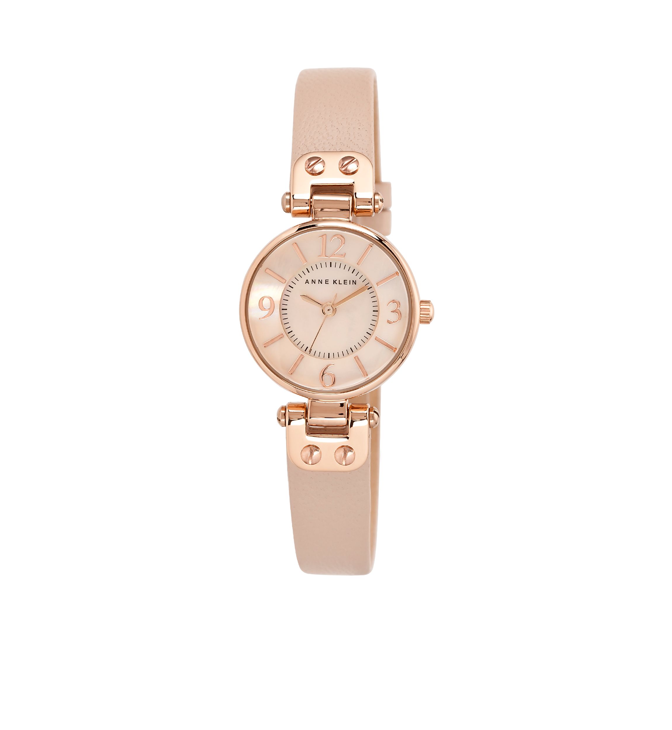 Womens Round Rose Gold-Tone Watch