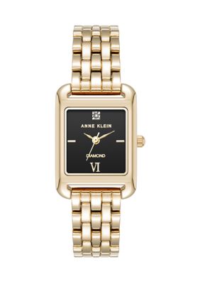 Anne Klein Women's Quartz Rectangular Crystal Accent Watch