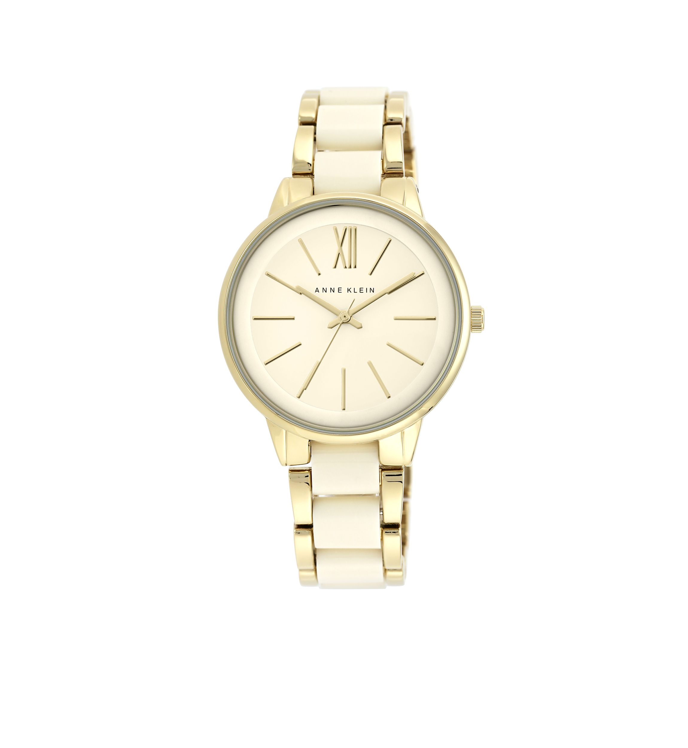 Ivory and Gold-Tone Bracelet Watch