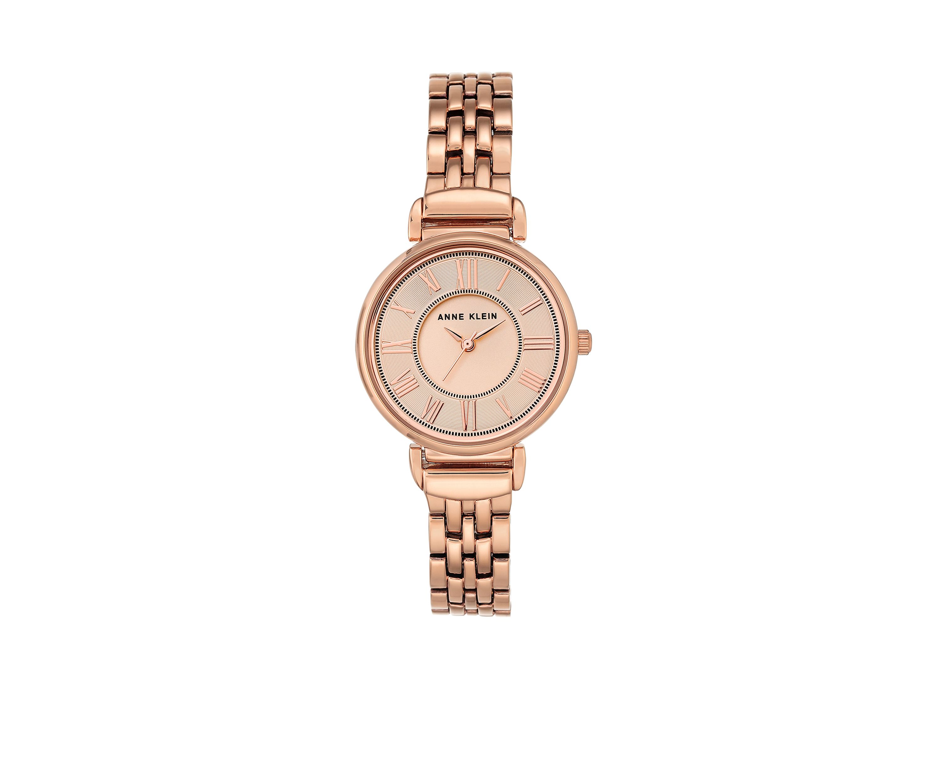 Womens Rose Gold-Tone Roman Numeral Watch
