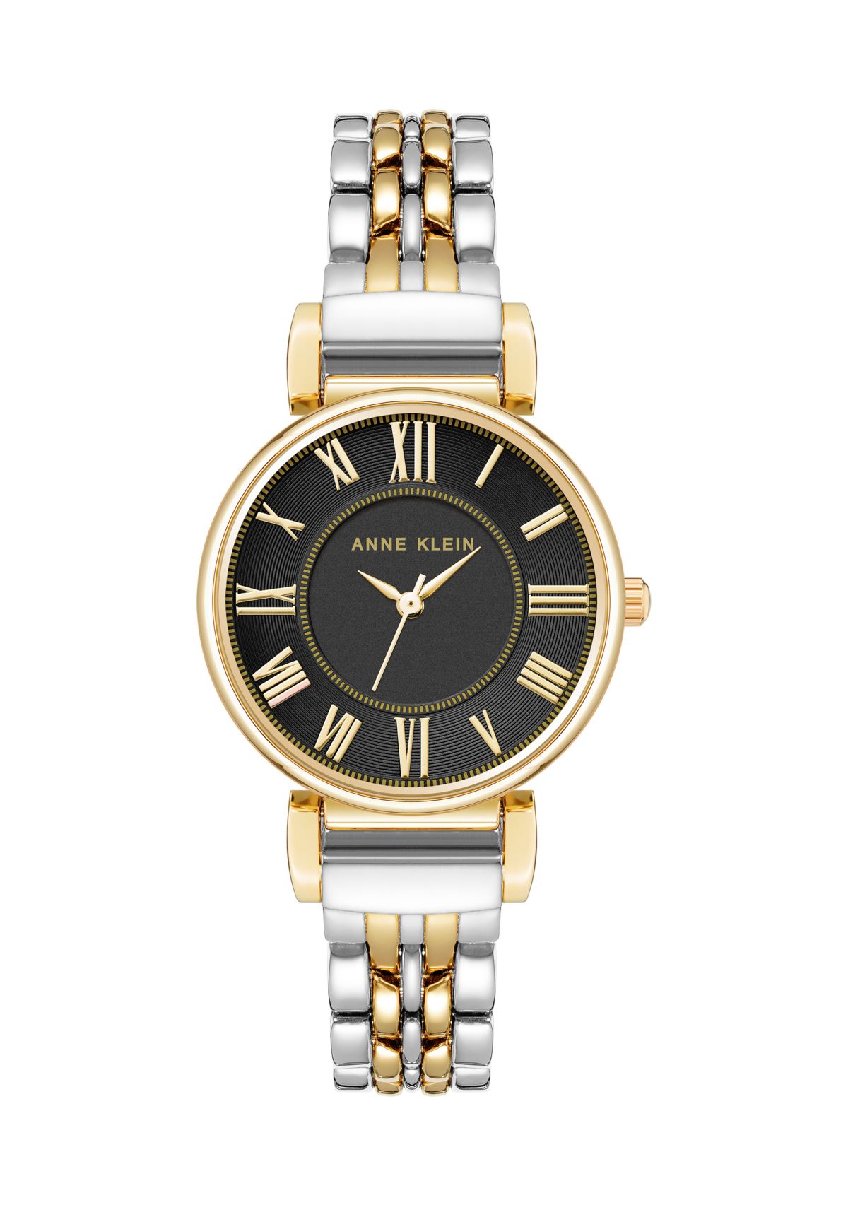 Womens Two Tone Alloy Link Bracelet Watch