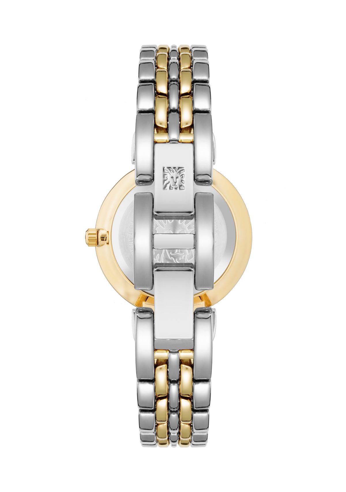 Womens Two Tone Alloy Link Bracelet Watch