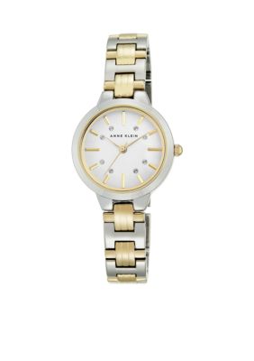 Anne Klein II Watches Women's Two-Tone Crystal Dial Watch | Belk