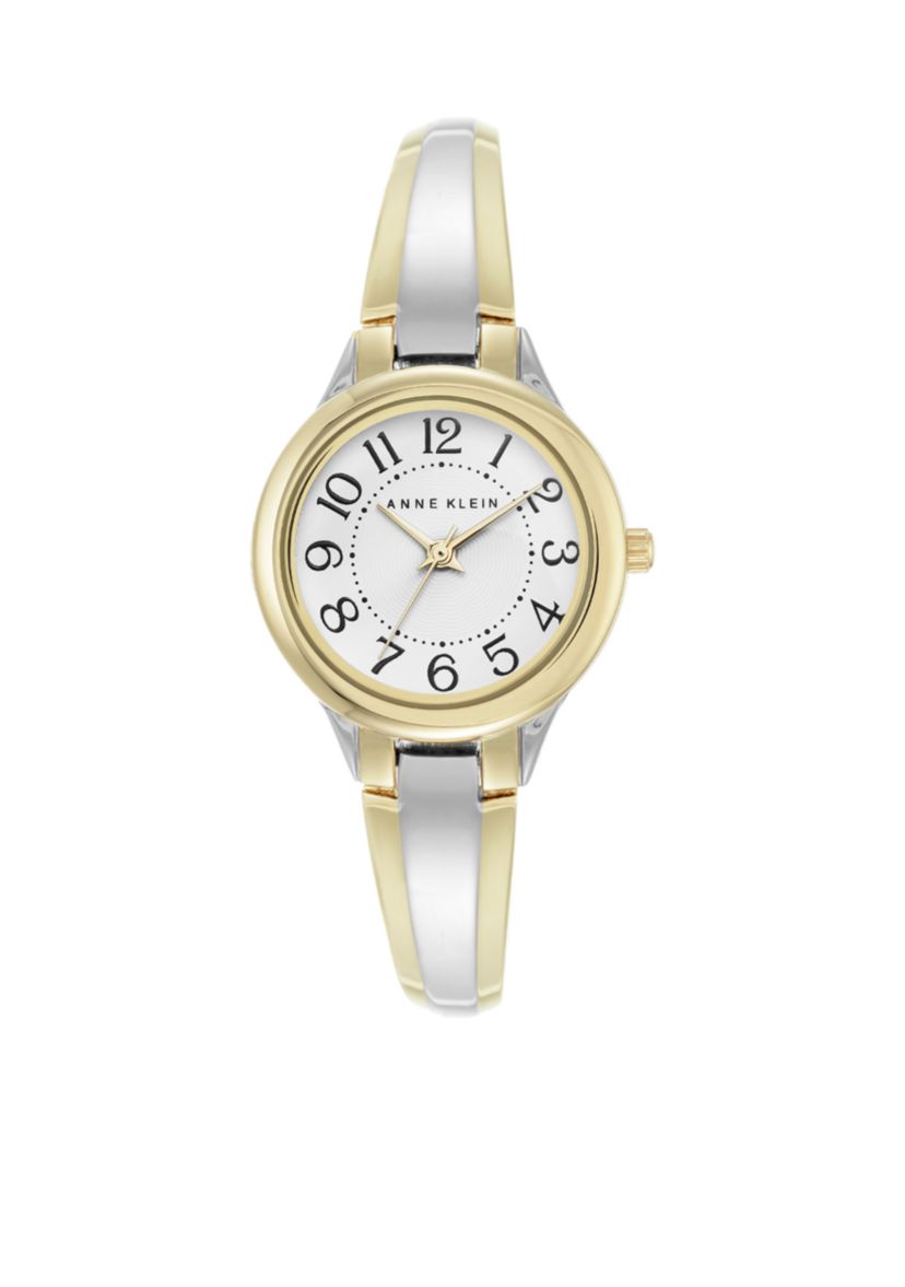 Womens Two-Tone Bangle Watch