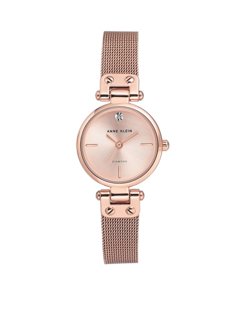 Stainless Steel Diamond Dial Bracelet Watch