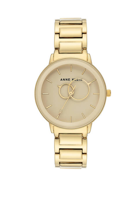 Anne Klein Gold Tone Bracelet Watch