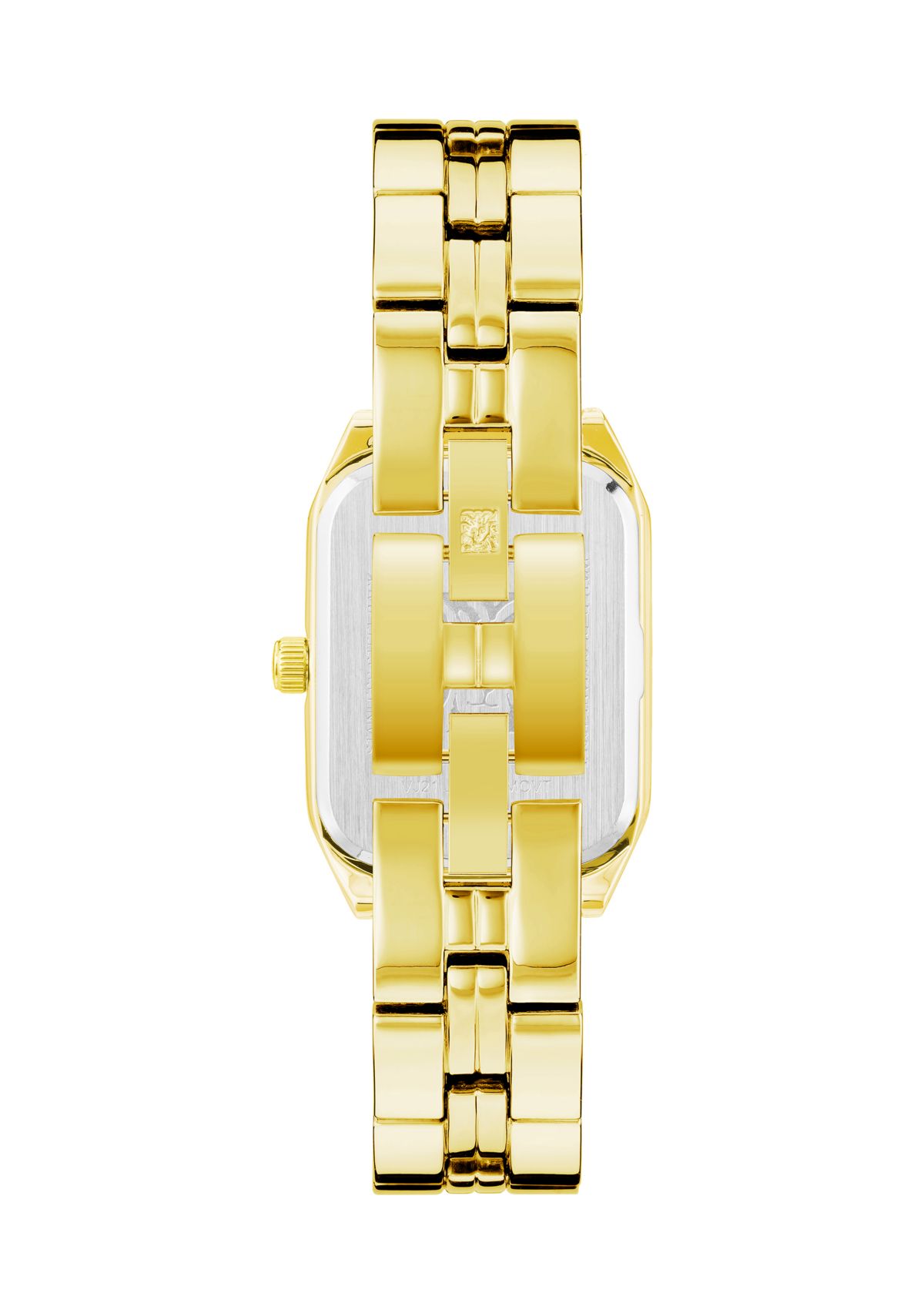 Womens Gold Tone Metal Link Bracelet Watch