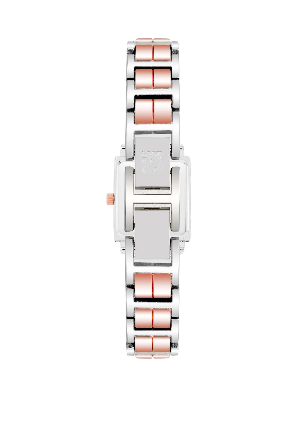 Womens Rose Gold-Tone Metal Link Bracelet with Mother of Pearl Dial Watch, 26 mm