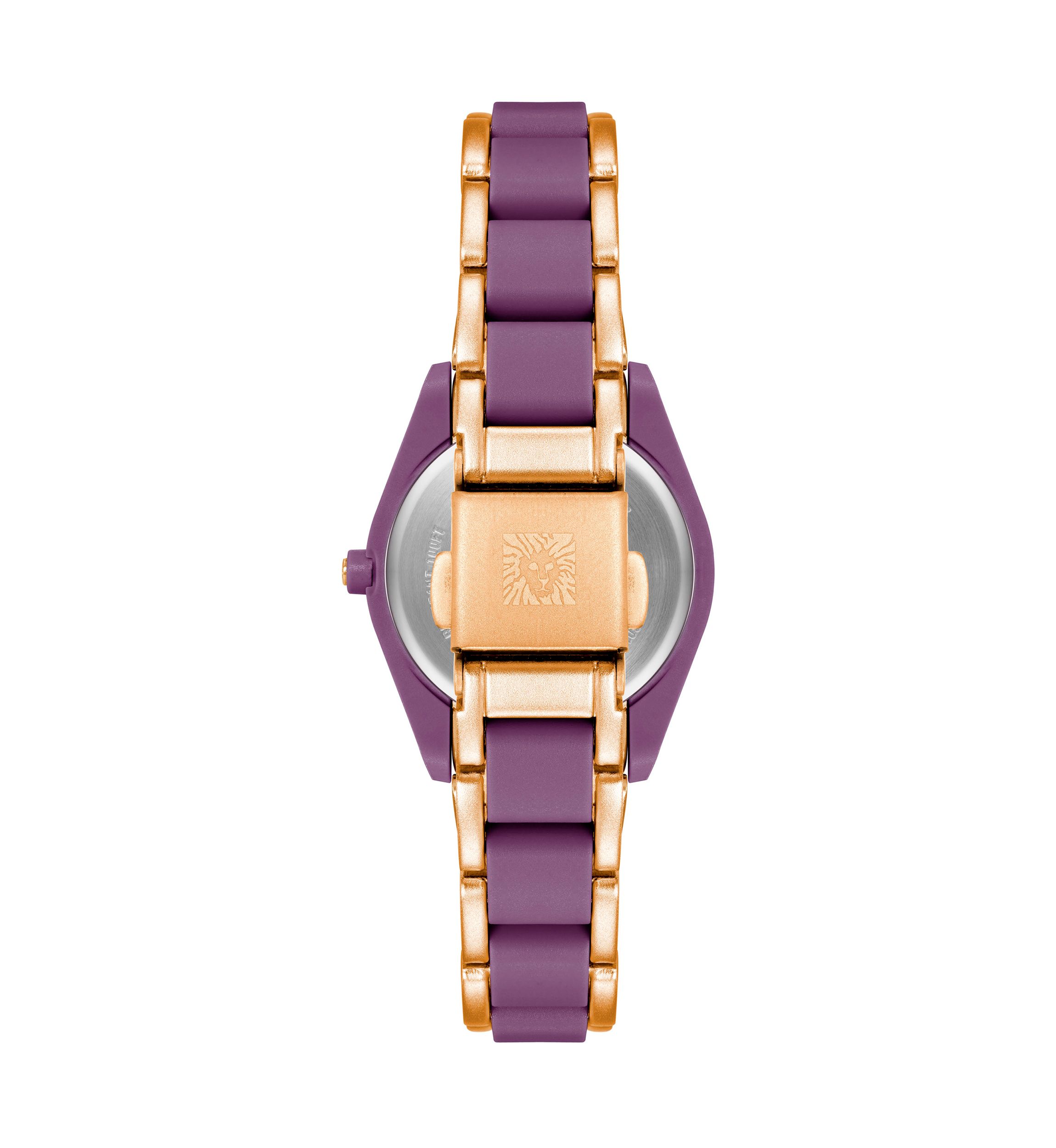 Anne Klein Purple Rose Gold Watch | Belk display picture 3