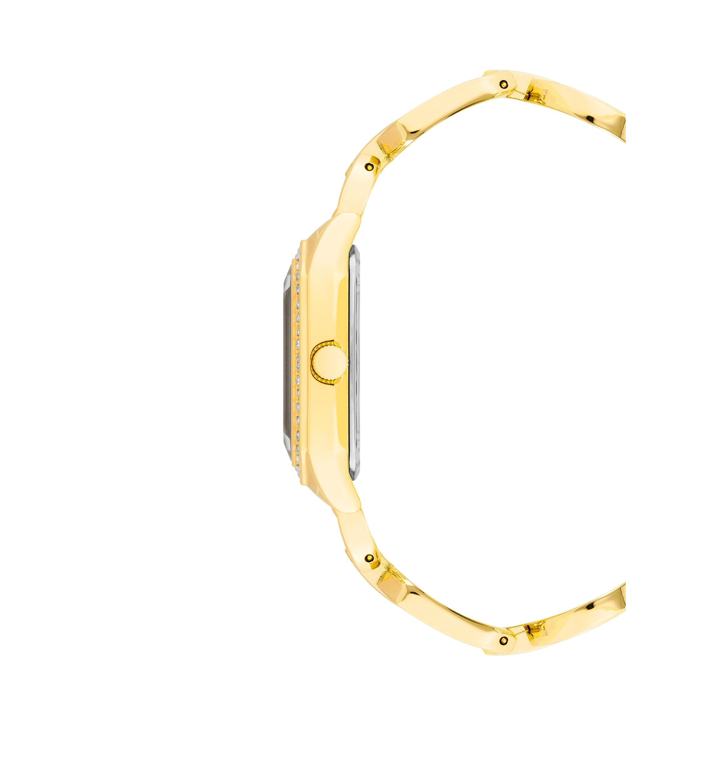 Womens Gold-Tone Metal Link Bracelet Watch, 24 Millimeter 