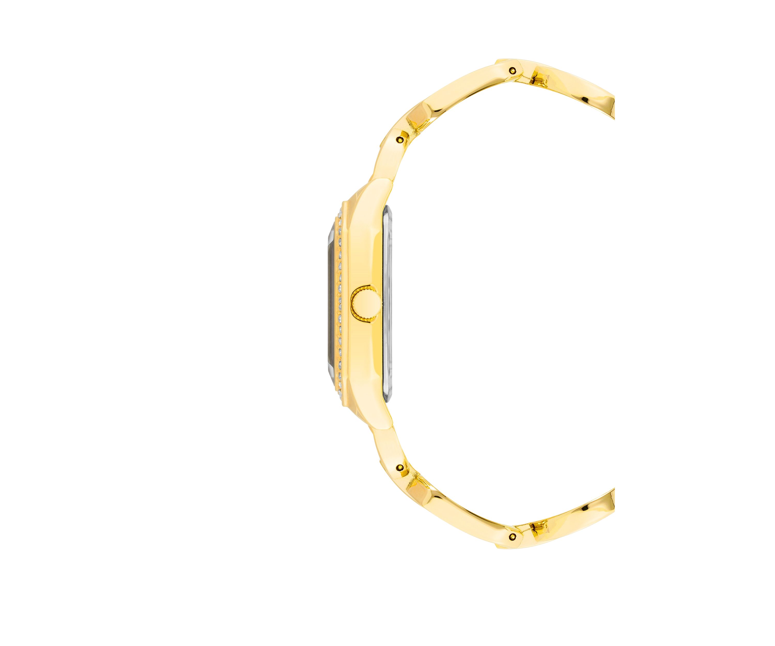 Womens Gold-Tone Metal Link Bracelet Watch, 24 Millimeter 