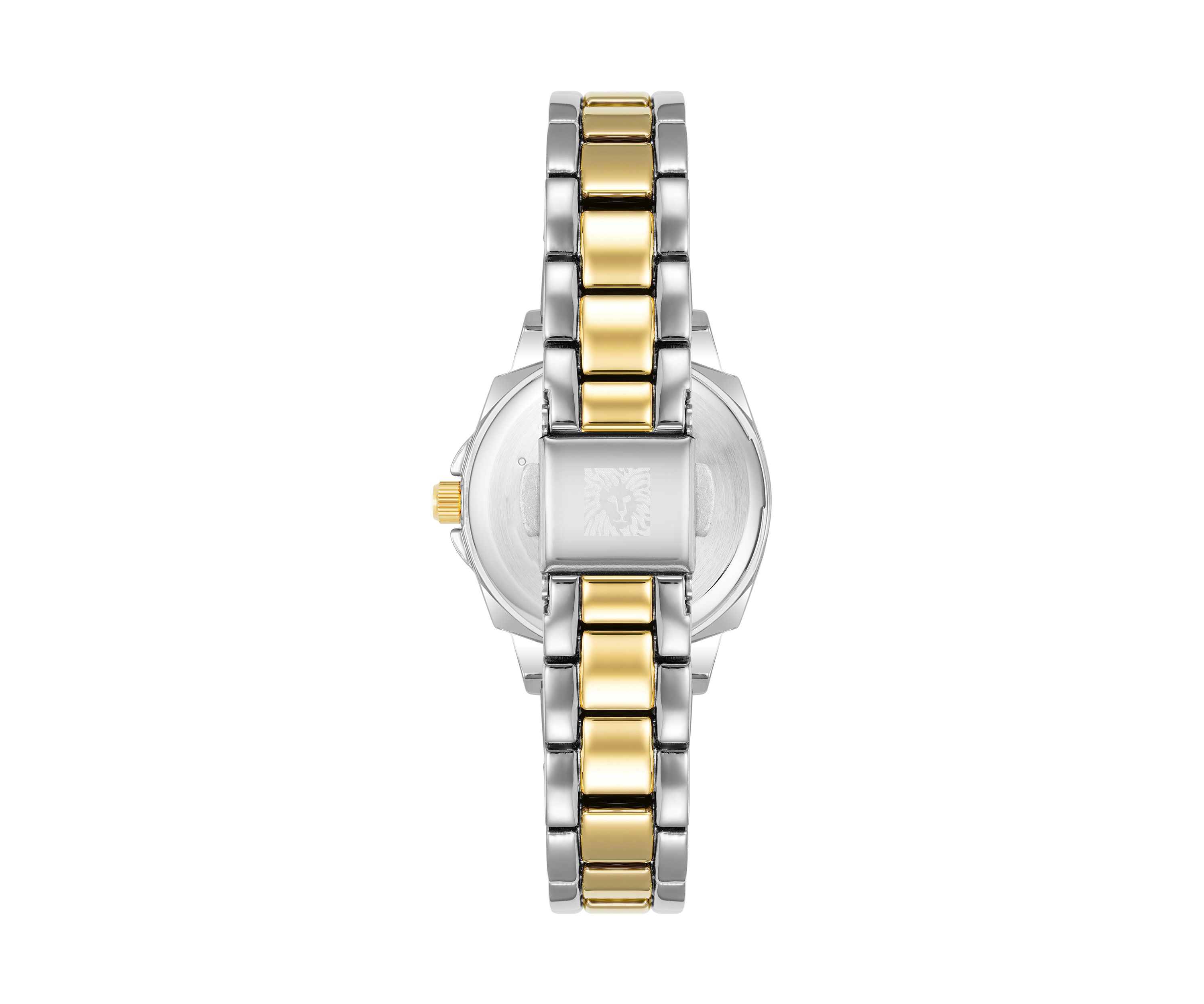 Womens Two Tone Metal Link Braelet Watch - 28 Millimeter