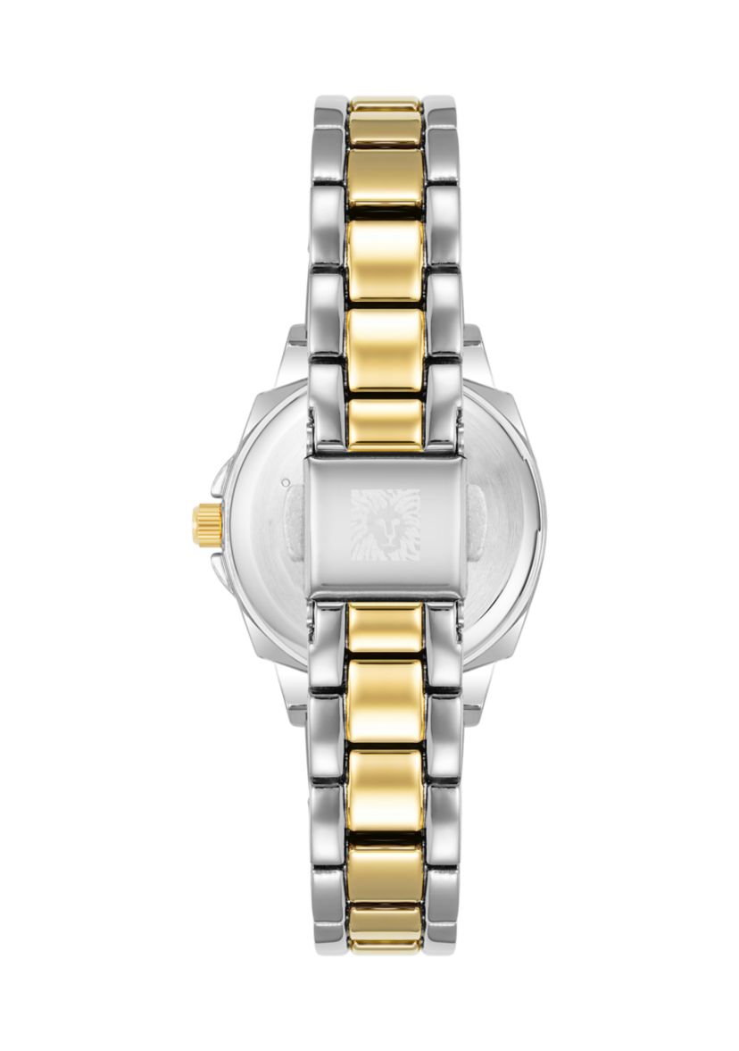 Womens Two Tone Metal Link Braelet Watch - 28 Millimeter