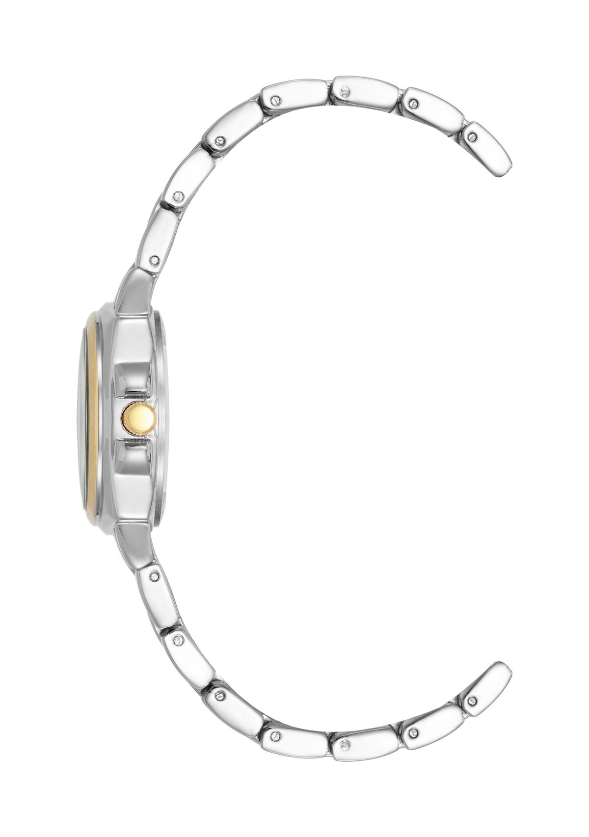 Womens Two Tone Metal Link Braelet Watch - 28 Millimeter
