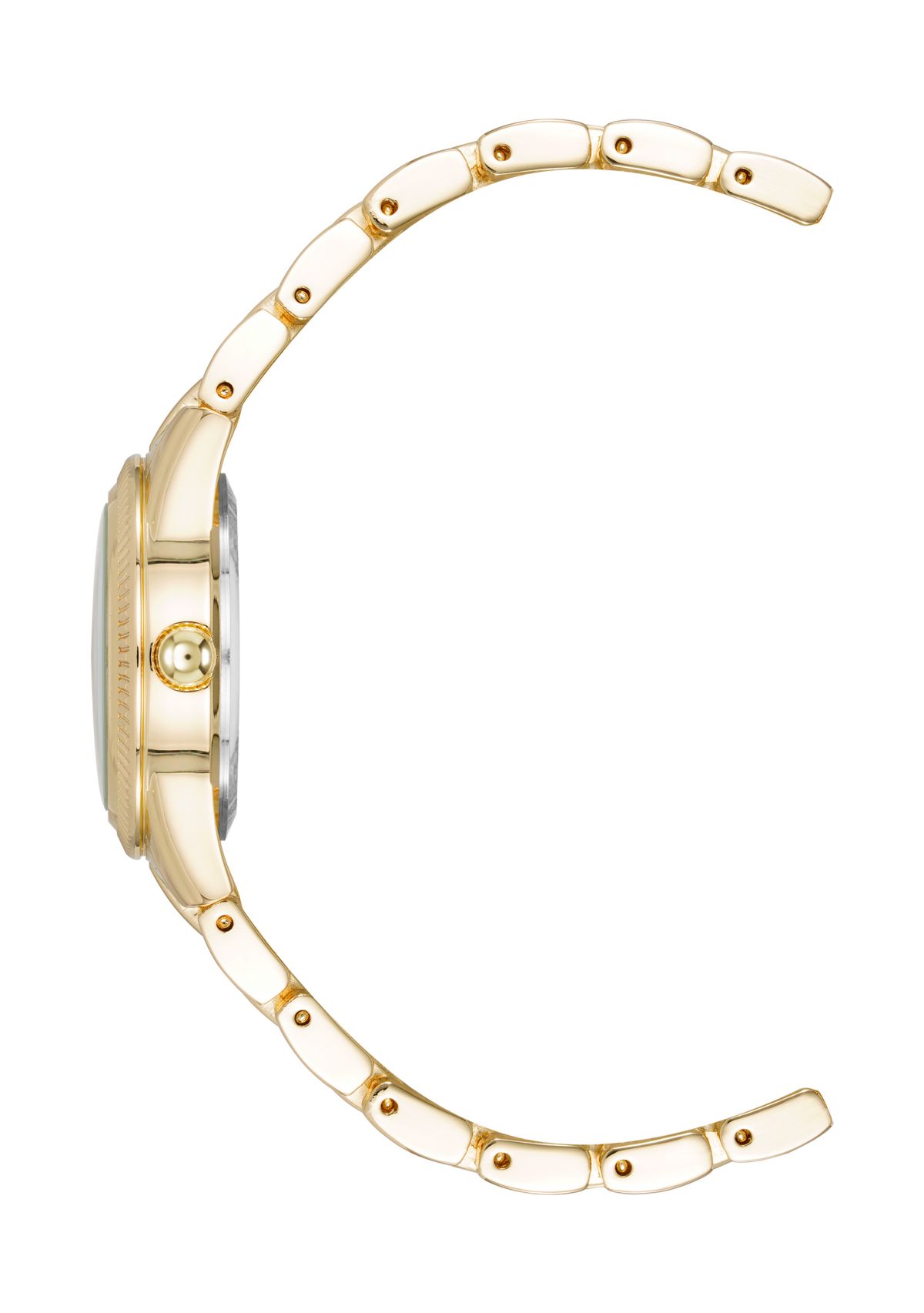 Quartz Casual Coin Edge Alloy Metal Watch