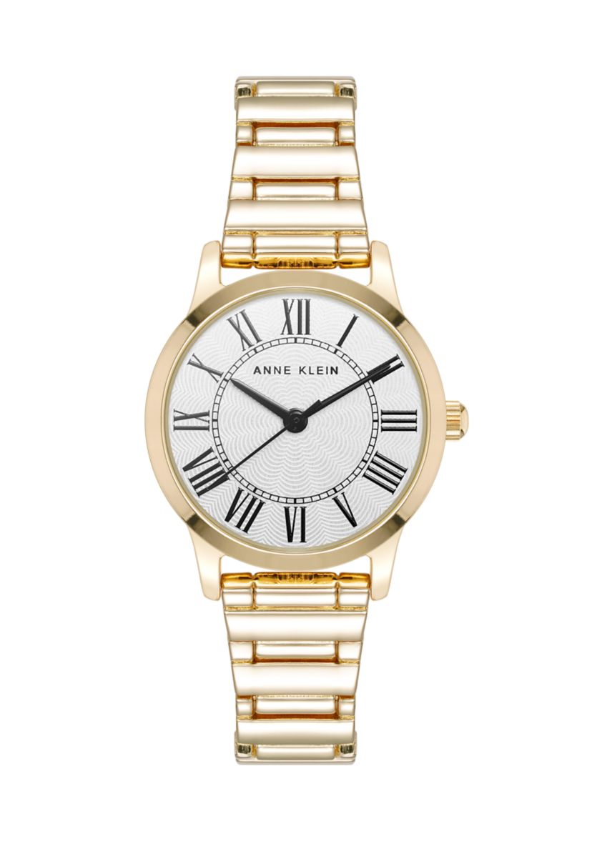 Quartz Signature Round Roman Numeral Alloy Metal Watch