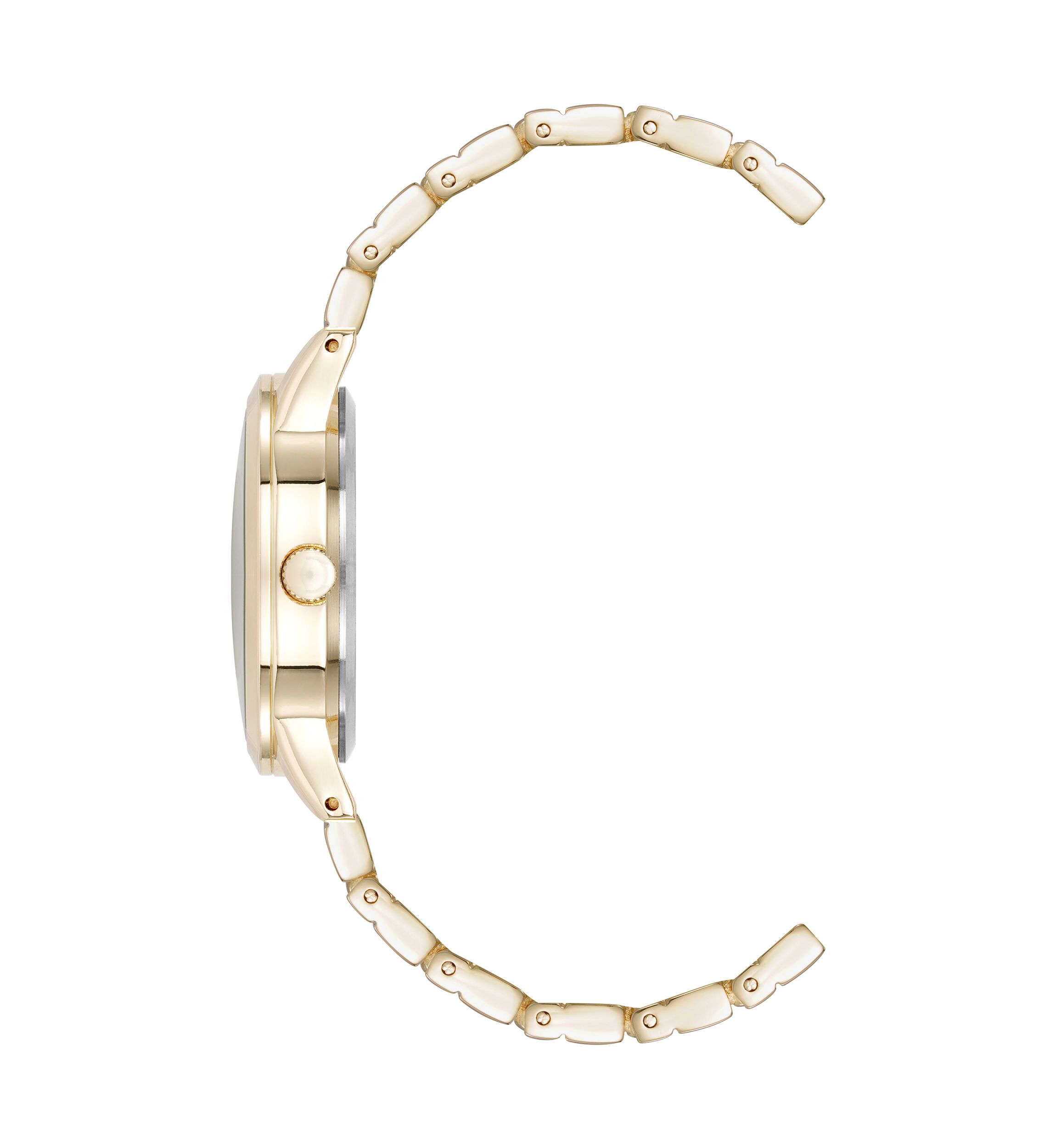 Quartz Signature Round Roman Numeral Alloy Metal Watch