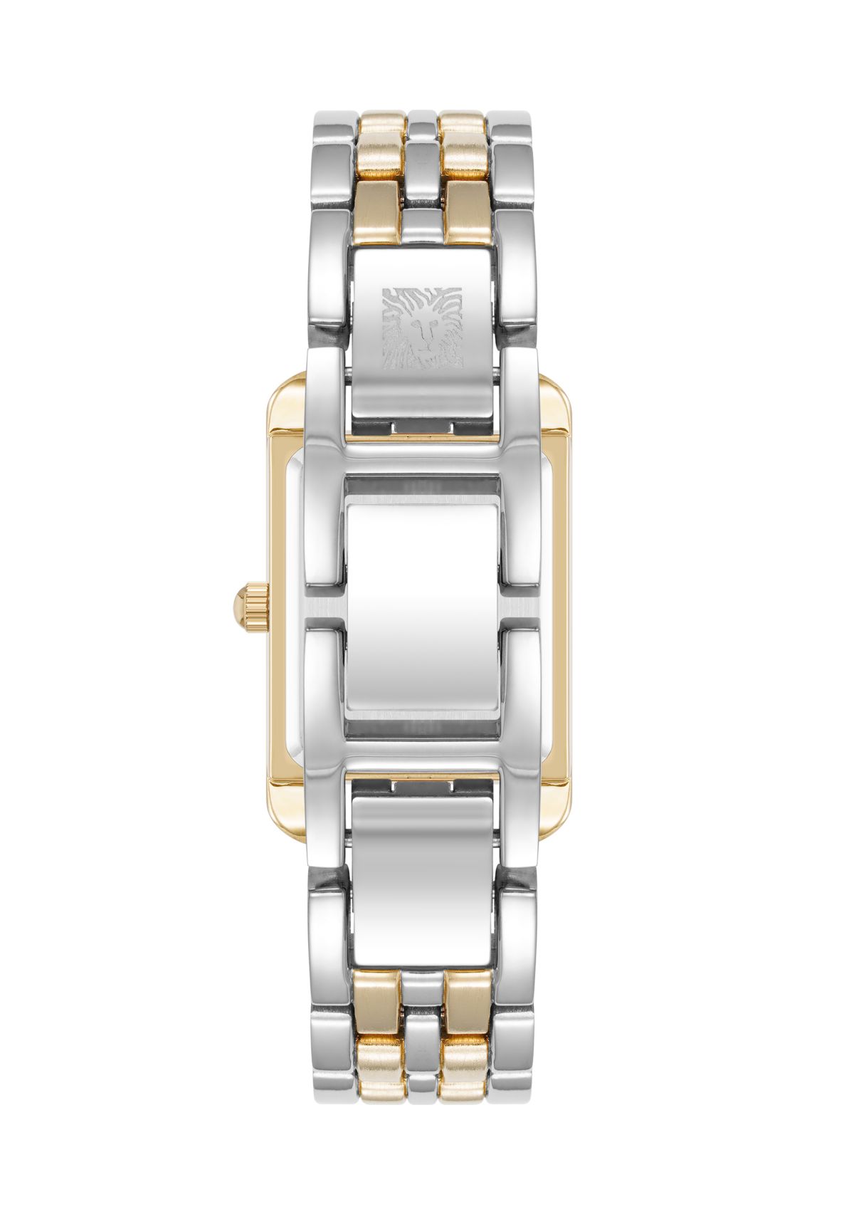 Quartz Two-Tone Alloy Link Bracelet Watch