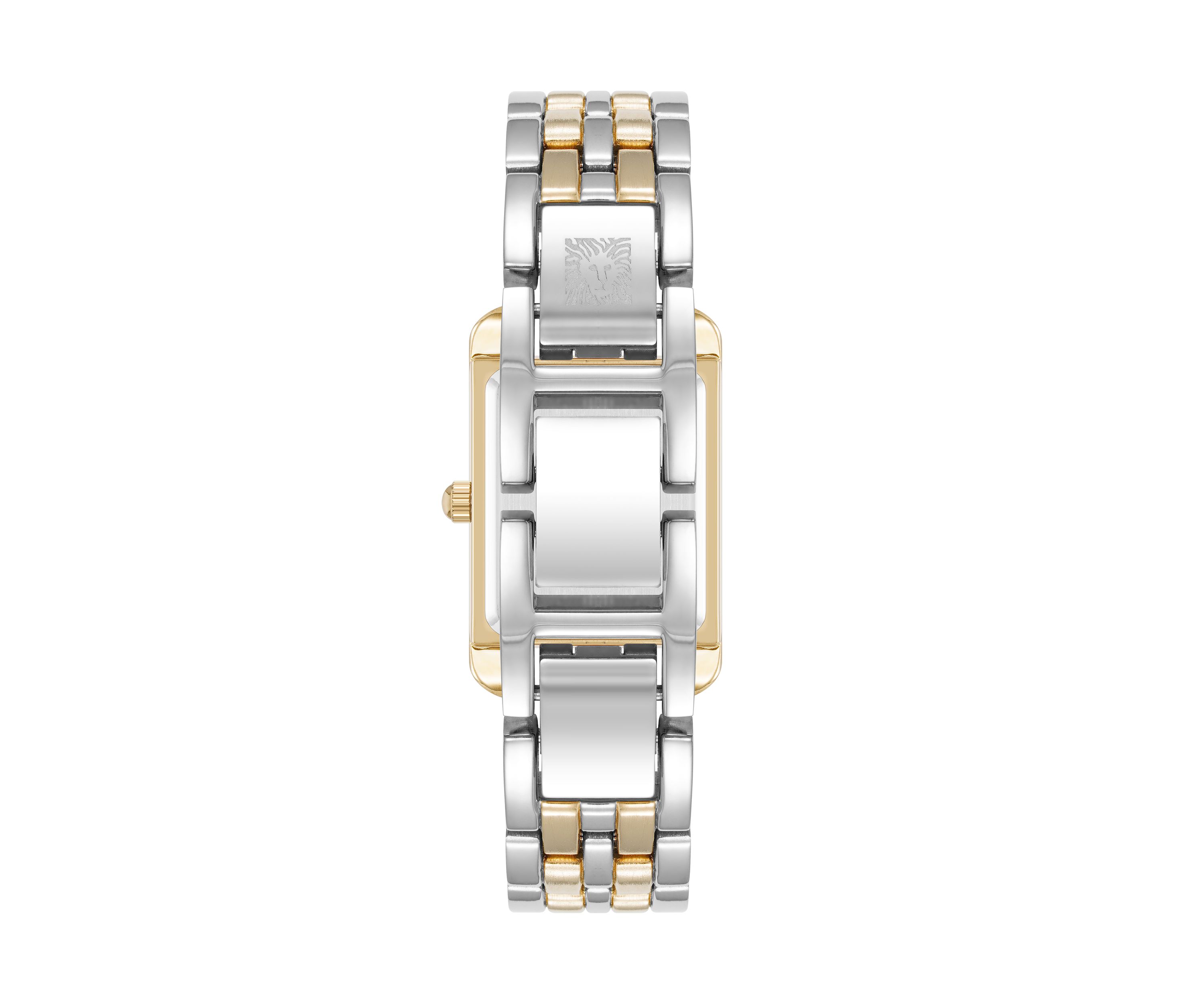 Quartz Two-Tone Alloy Link Bracelet Watch