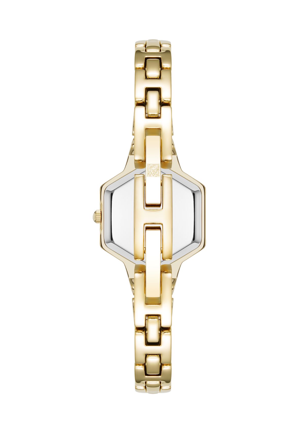 Gold Tone Black Dial Watch