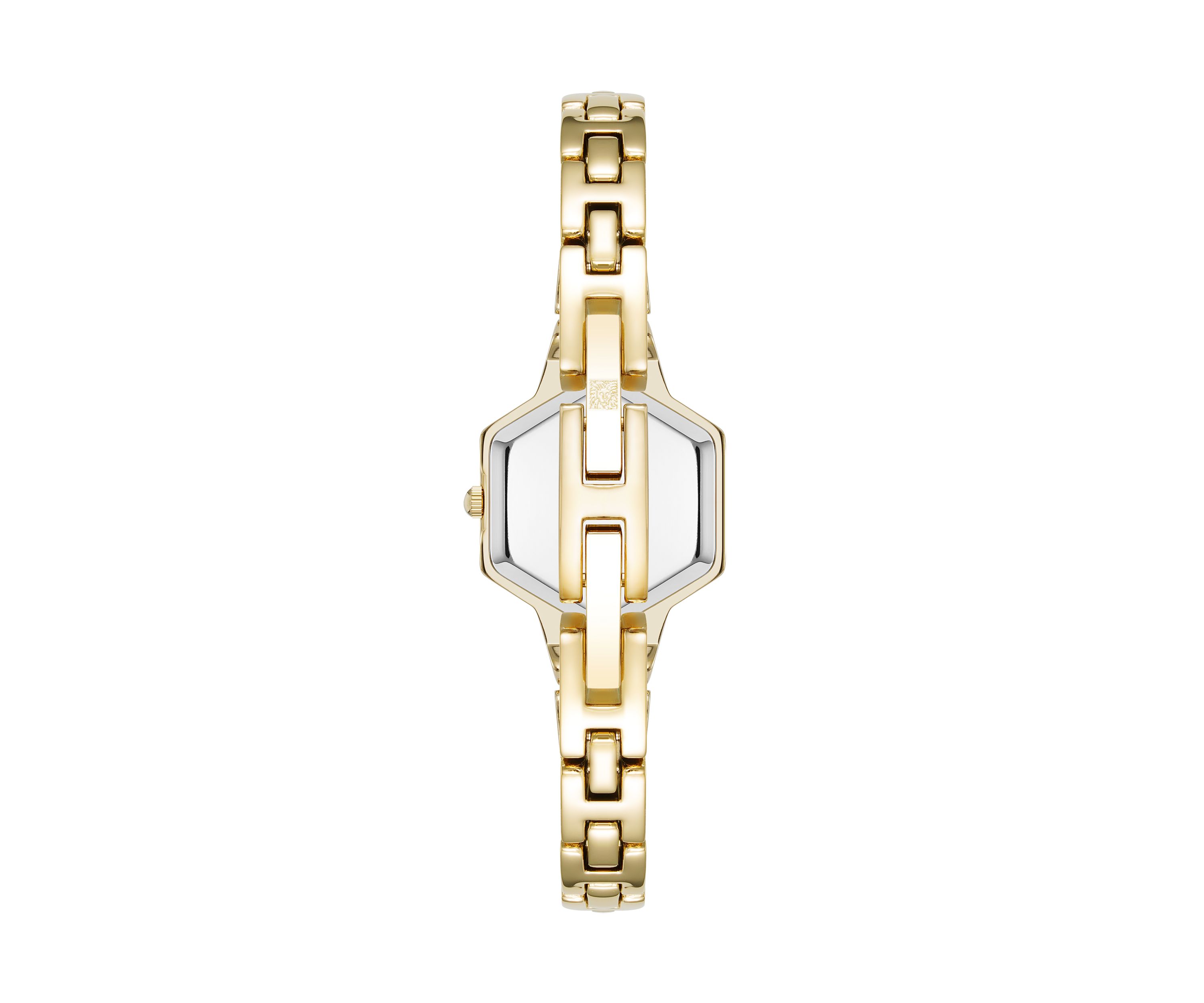 Gold Tone Black Dial Watch