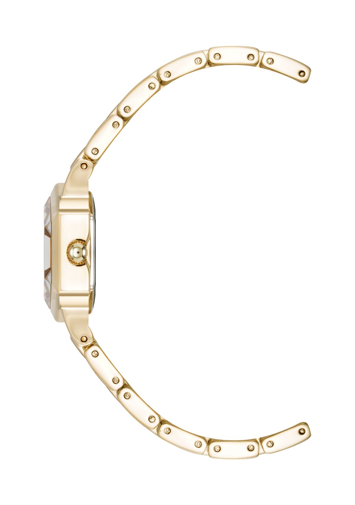 Gold Tone Black Dial Watch